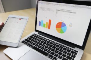 charts and graphs displaying customer data